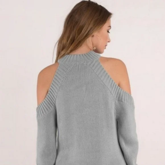 TOBI Mini Sweater Cutout Shoulder Dress size M - Picture 11 of 12